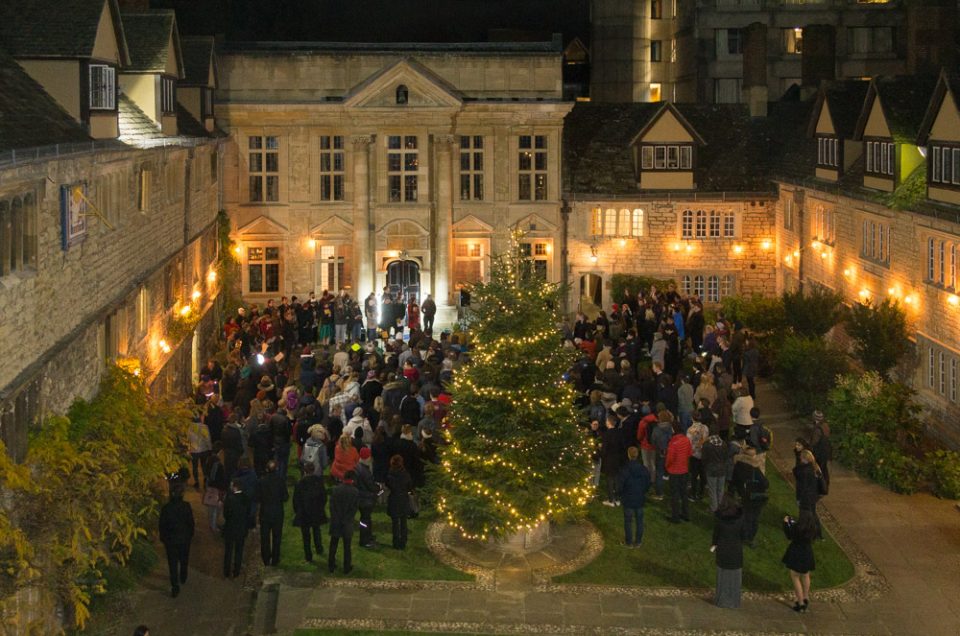 Carols in the quad at St Edmund Hall