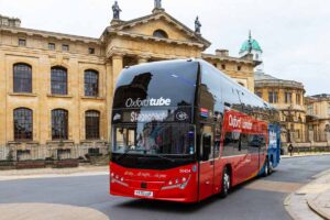 Oxford Tube outside The Sheldonian